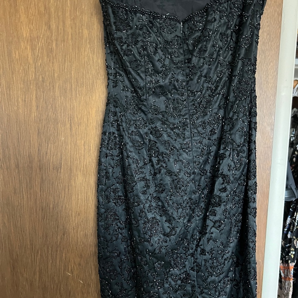 Black sequenced dress